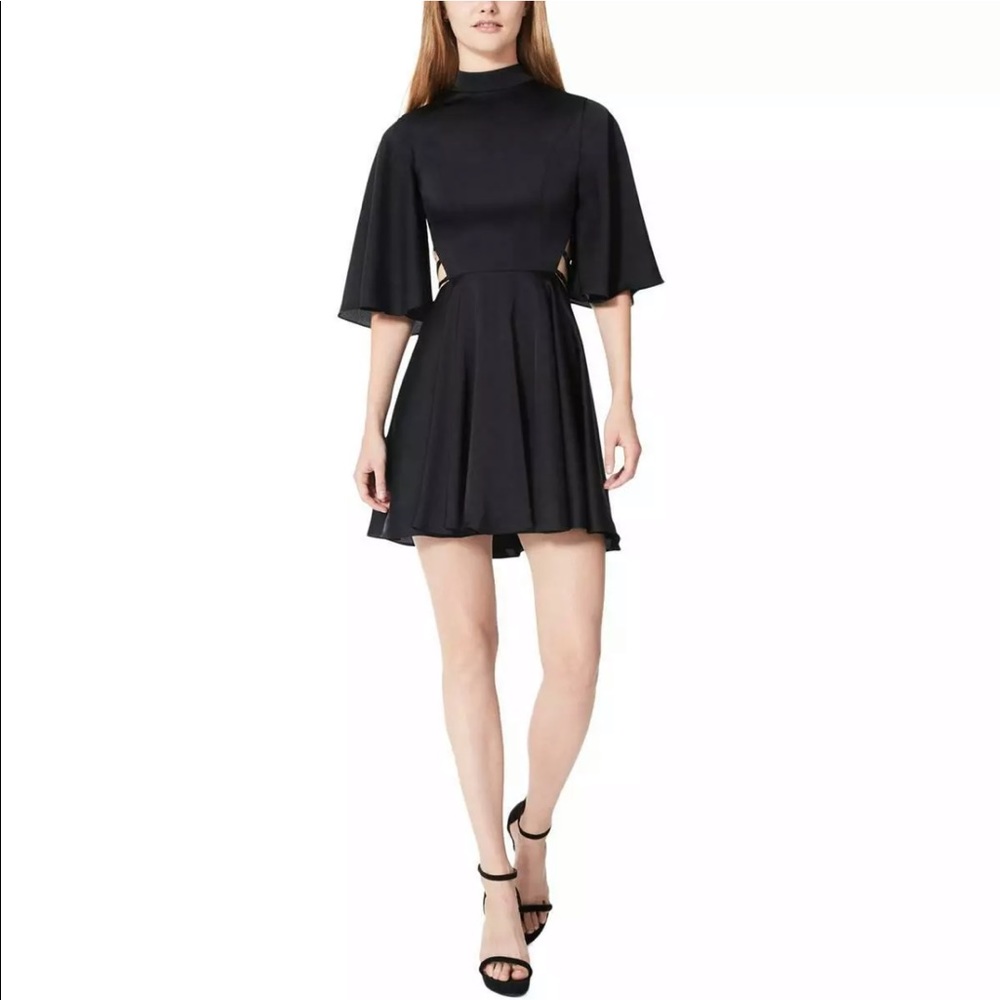 SOLD Fame & Partners Lace Up Cocktail Dress
